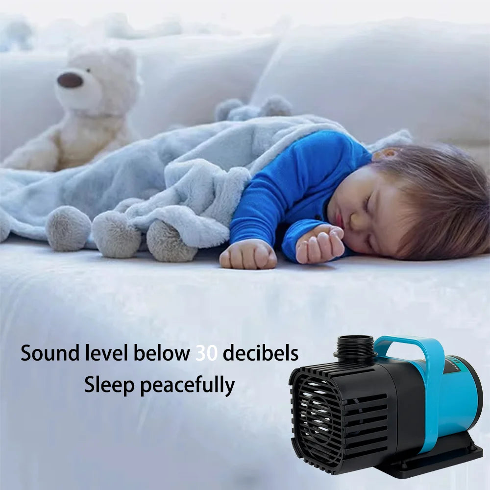 Ultra-Quiet Submersible Aquarium Water Pump with Adjustable Flow
