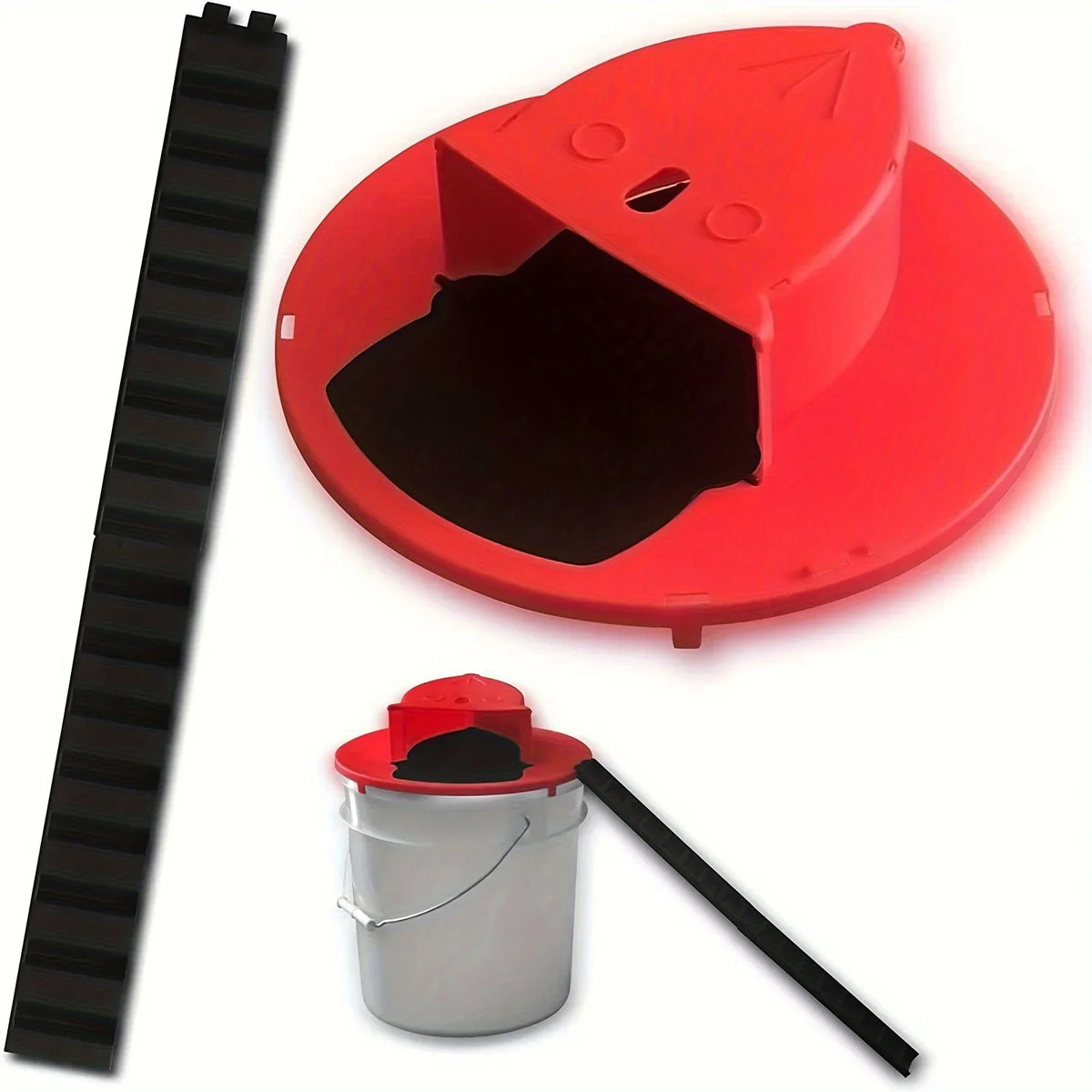 Automatic Multi-Catch Mouse Trap Bucket Lid - Flip & Slide Design