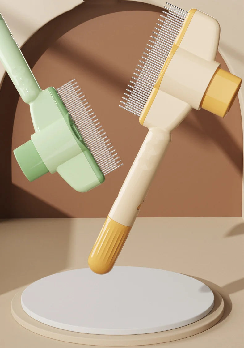 Self-Cleaning Pet Grooming Brush with Massage Pins