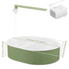 Electric Circulating Bird Bath with Adjustable Water Flow