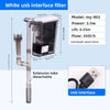 Filtre USB blanc pour circulation d'eau aquarium avec tube d'extension et câble amovible
