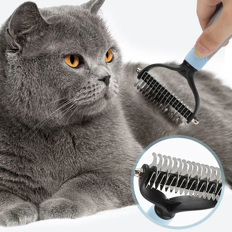 Pet Deshedding Brush for Dogs and Cats