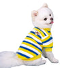 Sudadera con Capucha de Franela a Rayas Arcoíris para Perro