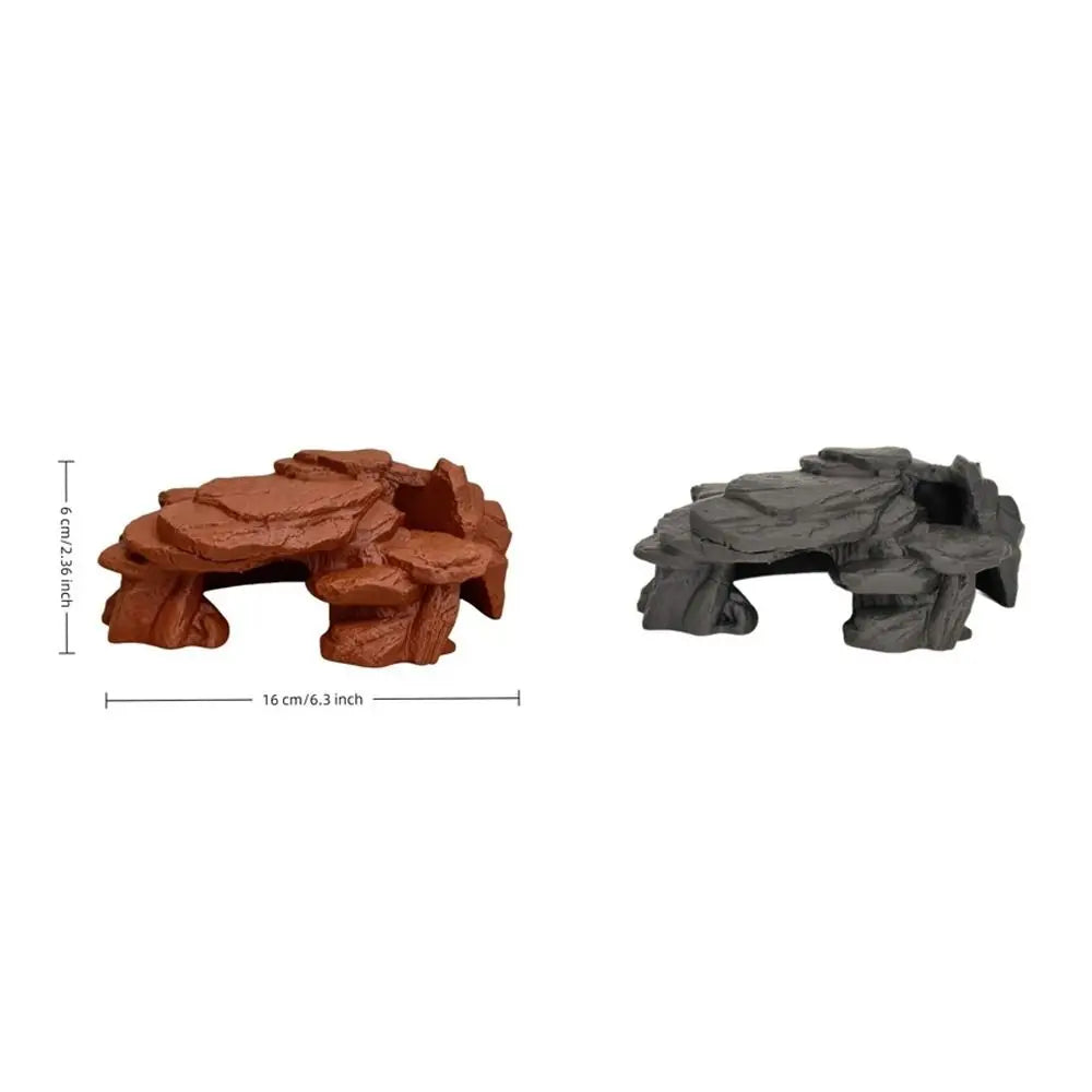Realistic 3D Rockery Ornament for Aquarium Fish Tanks