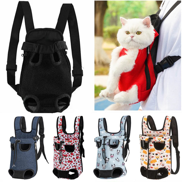 Adjustable Pet Carrier Backpack for Cats and Dogs