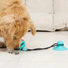 Suction Cup Interactive Dog Ball Toy with Treat Dispenser
