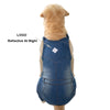 Denim Overalls for Dogs with Reflective Straps