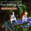 Décoration Aquarium Chat Pêcheur