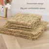Handwoven Natural Straw Rabbit Grass Mat for Small Pets