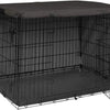 Heavy Duty Dog Crate Cover for 42-Inch Wire Kennels – Black