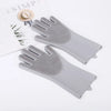 Gants en Silicone pour Bain de Chat & Brosse de Massage