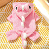 Cozy Fleece Dog Hoodie with Playful Animal Design