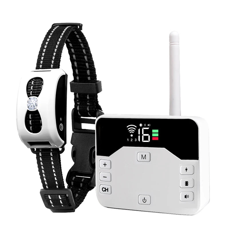 2-in-1 Wireless Dog Training Collar with Remote and Electric Fence