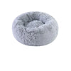 Plush Donut Pet Bed with Raised Edge