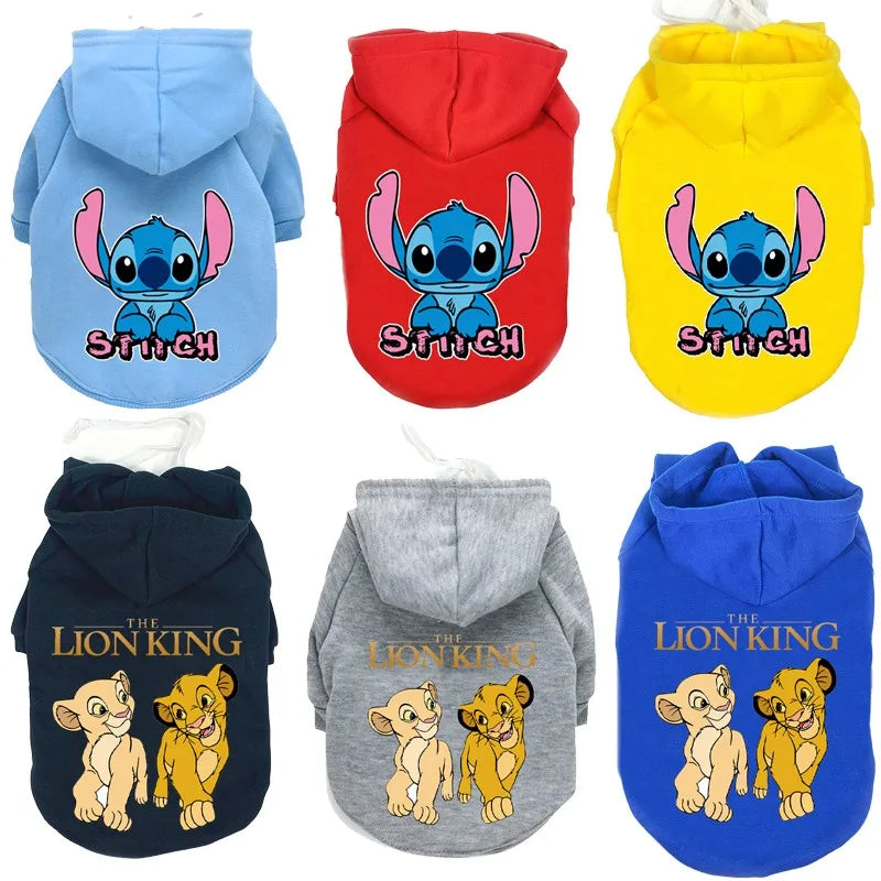 Sudadera con Capucha de Algodón para Perro con Estampa del Rey León