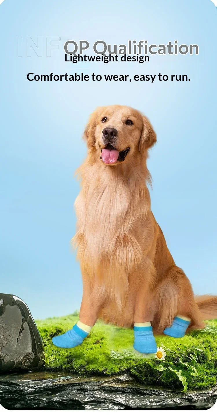 Waterproof Dog Boots with Anti-Slip Soles for Small Breeds