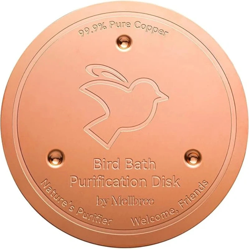 Copper Bird Bath Cleaning Disc with Stable Triple-Point Support
