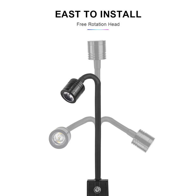 Lampe LED à pince pour aquarium - Design fin