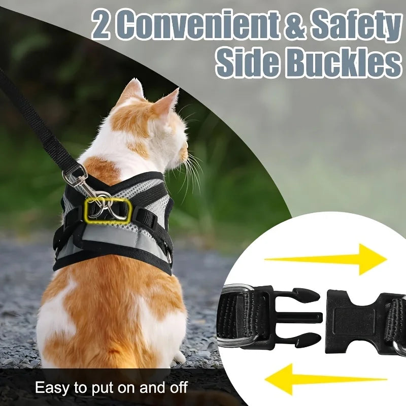 Vest-Style Pet Harness with Anti-Escape Leash Set