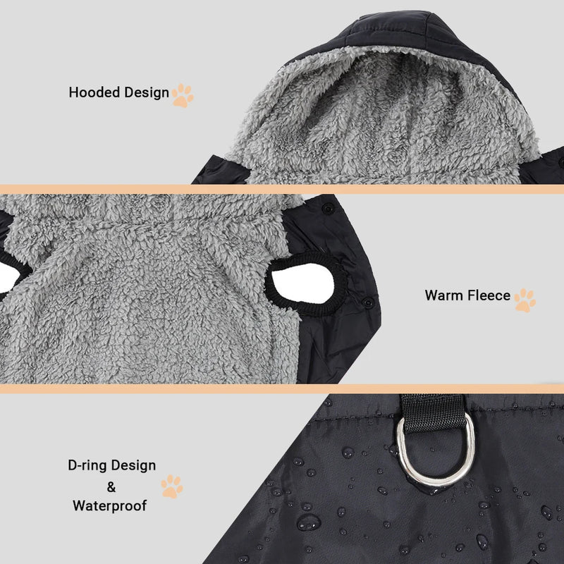 Chaqueta de Fleece con Capucha para Mascotas