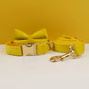 Personalisiertes Halsband, Geschirr & Leine Set mit abnehmbarem Fliegenknoten