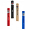Three portable laser pointer training torches in red, black, and blue colors shown vertically.