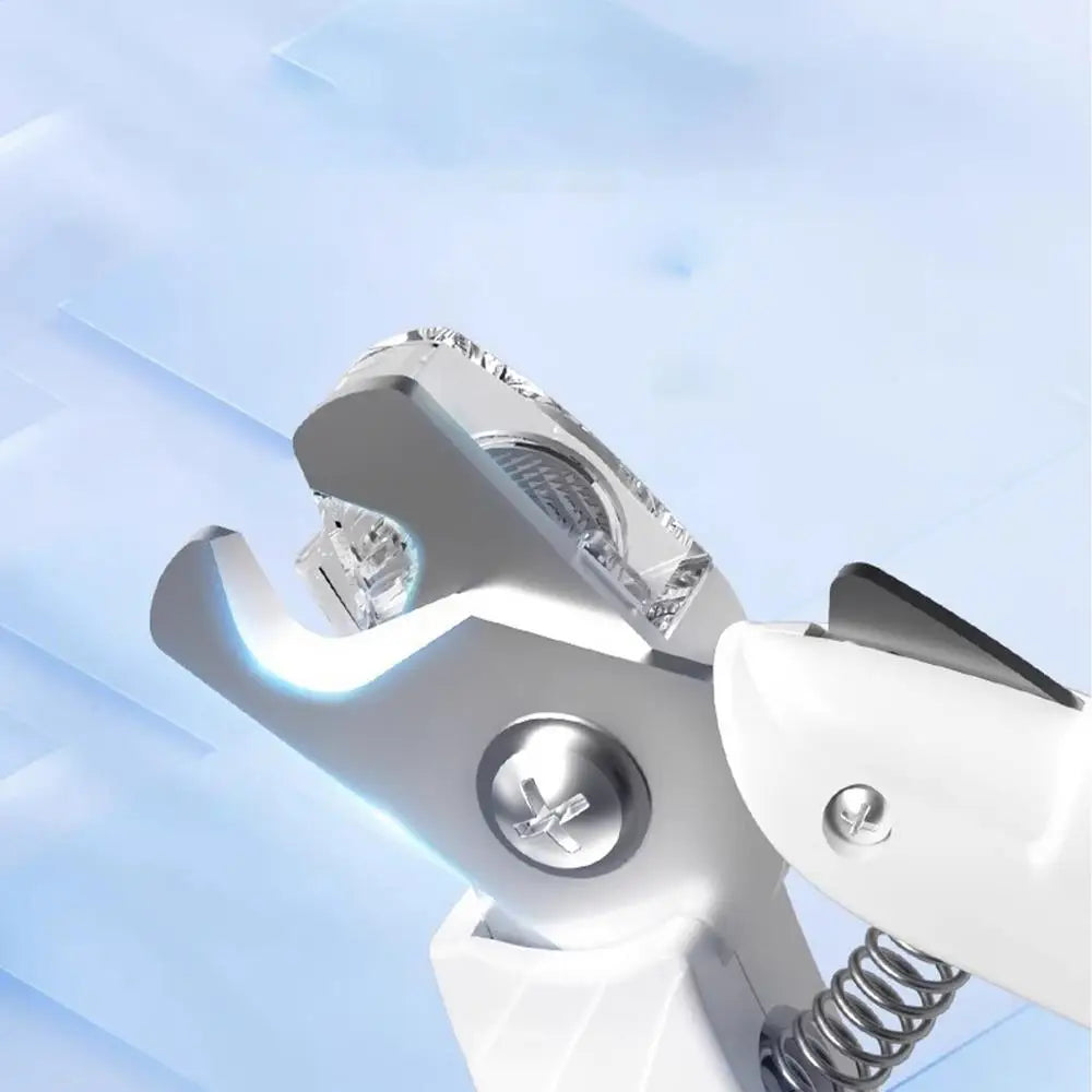 LED Pet Nail Clippers with Safety Guard and Rotary File