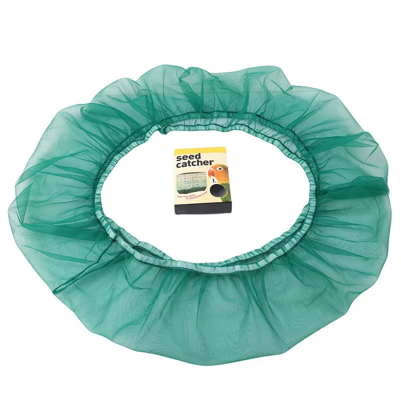 Breathable Nylon Mesh Bird Cage Seed Catcher