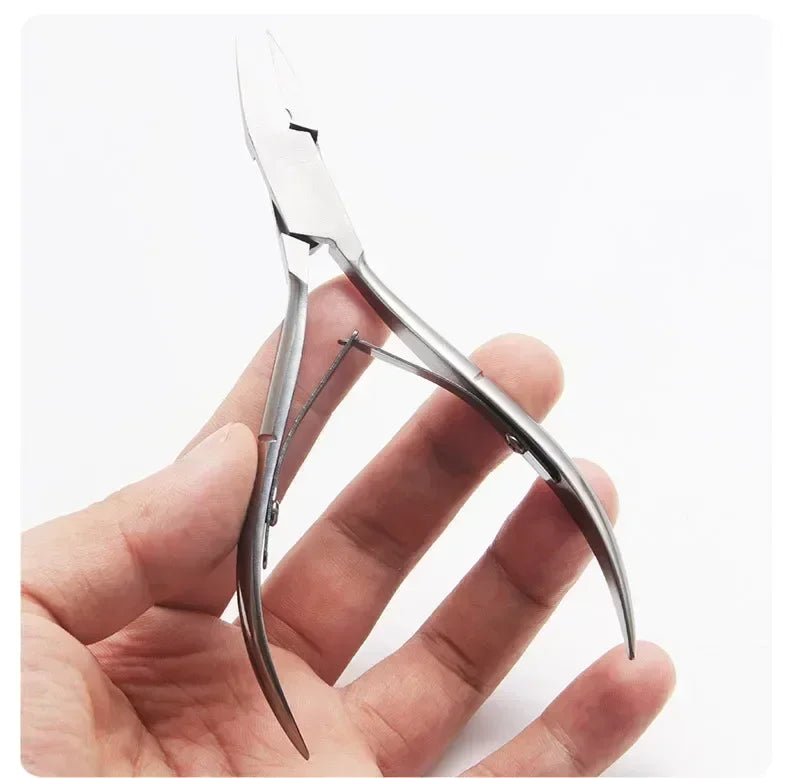 Precision Stainless Steel Cuticle Nipper for Salon-Quality Nail Care