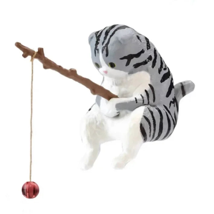 Décoration Aquarium Chat Pêcheur