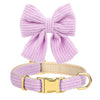3-Piece Dog Collar Harness Leash Set with Bowknot
