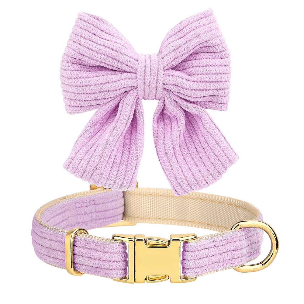 Bowknot Dog Harness, Collar & Leash Set