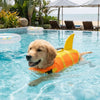 Shark-Shaped Dog Life Vest with High-Visibility Safety Features