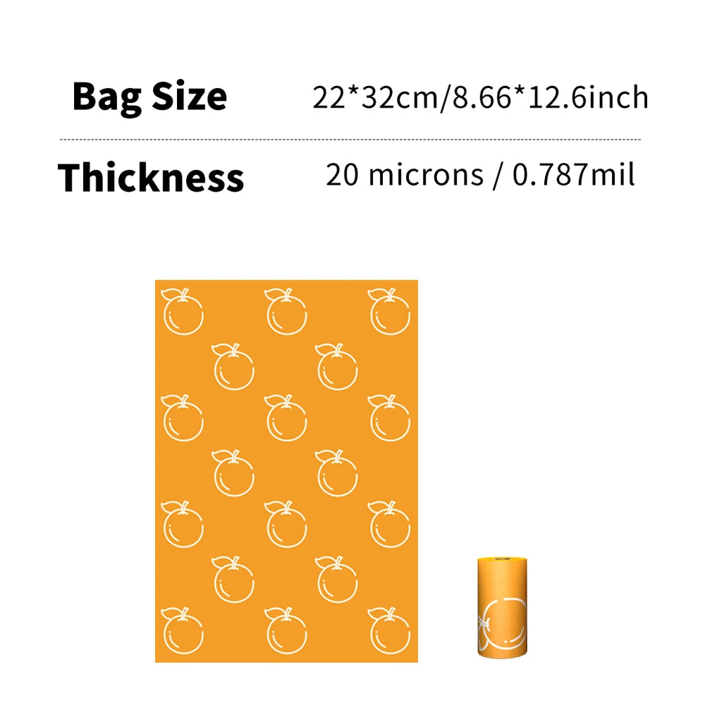 Photodegradable Dog Poop Bags with Dispenser - Extra Thick, Leak-Proof, Scented