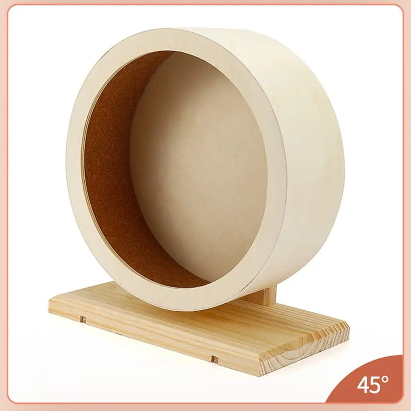 Golden Bear Wooden Hamster Running Wheel