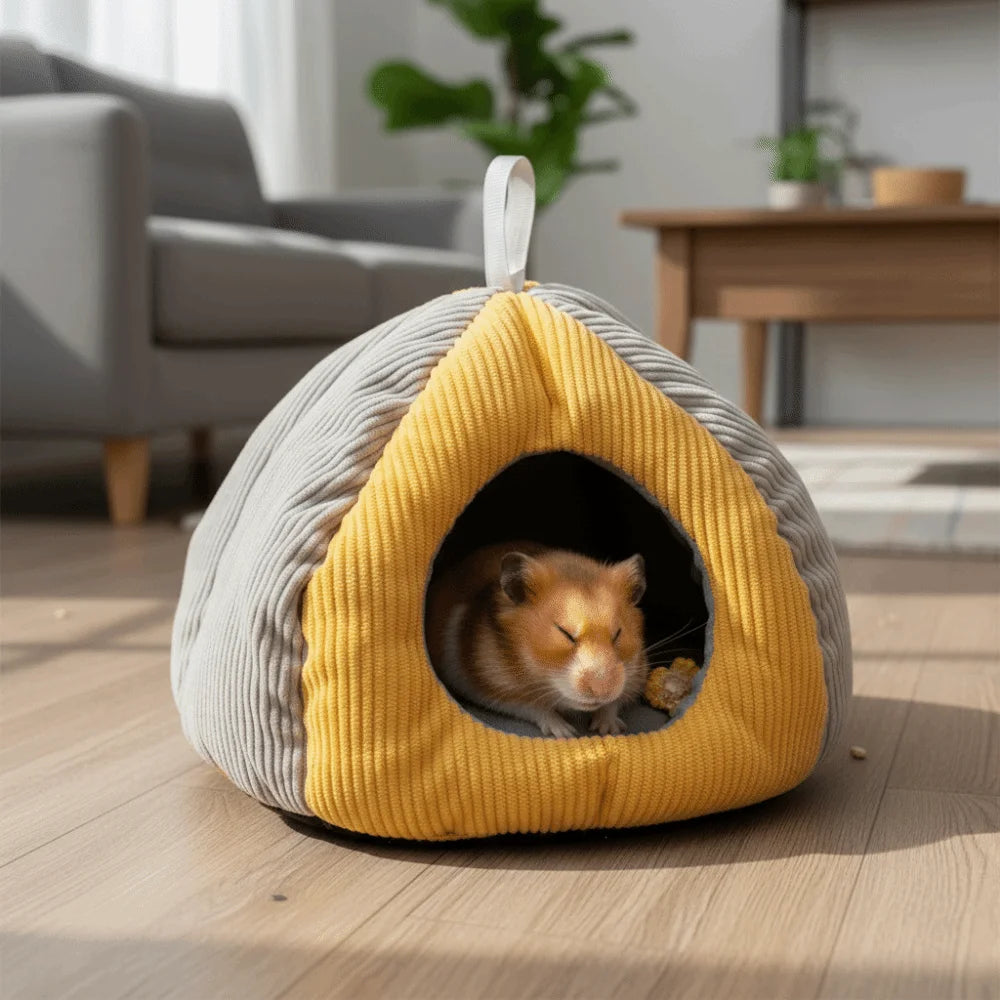 Cozy Plush Hanging Nest Bed for Small Pets
