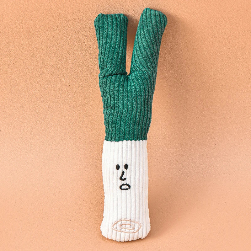 Dog Plush Squeak Toy - Onion Mushroom Garlic Series