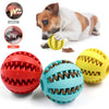 Interactive Rubber Dog Toy Ball with Treat Dispenser