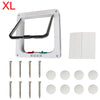 Pet Door with 4-Way Lock for Cats and Dogs - Secure, Weatherproof Flap