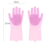 Gants de toilettage en silicone pour animaux