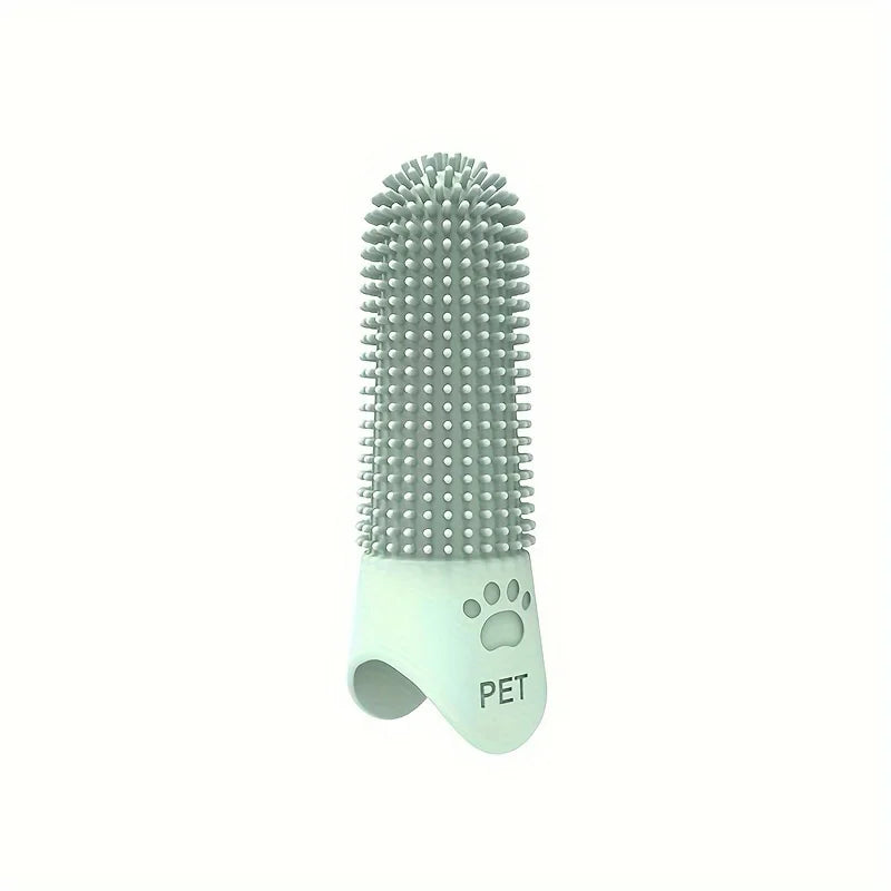 Soft Silicone 360° Finger Toothbrush for Dogs & Cats