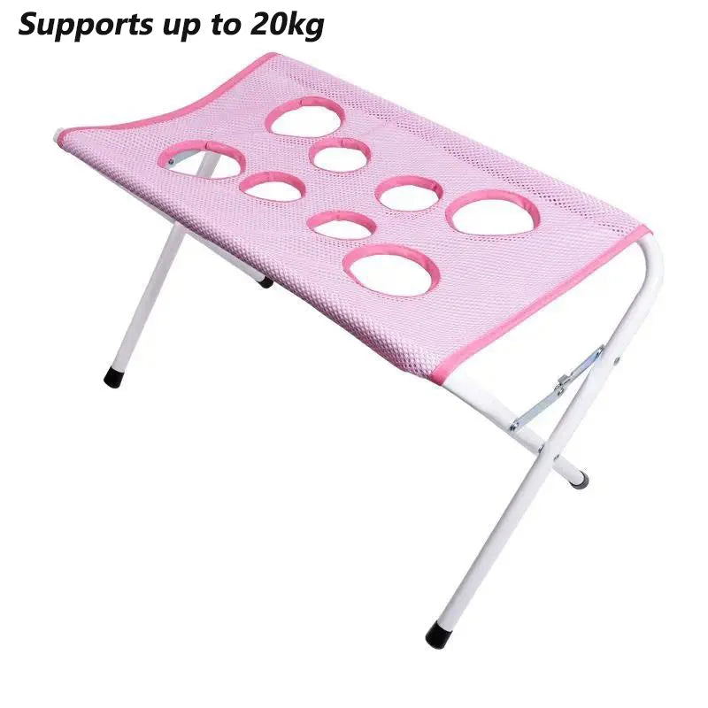 Foldable Pet Grooming Hammock Stand for Cats and Small Dogs