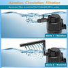 Filtre Submersible 5-en-1 pour Aquarium avec Stérilisateur UV