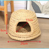Handwoven Natural Straw Rabbit Grass Mat for Small Pets