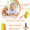 Brosse de toilettage à vapeur pour chats et chiens