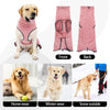 Cozy Fleece Dog Sweater with High Collar and Leg Straps