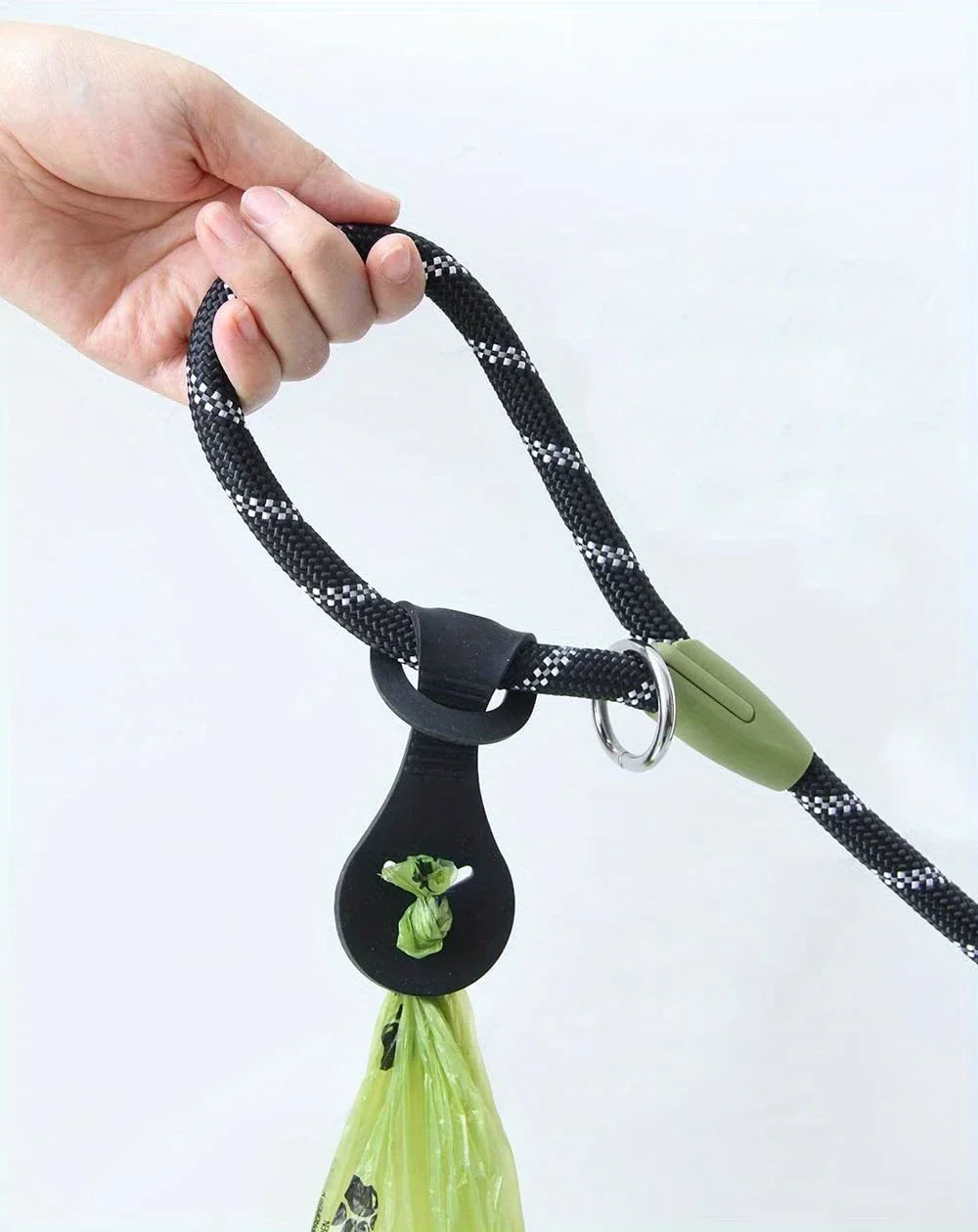 Hands-Free Silicone Dog Poop Bag Holder with Clip