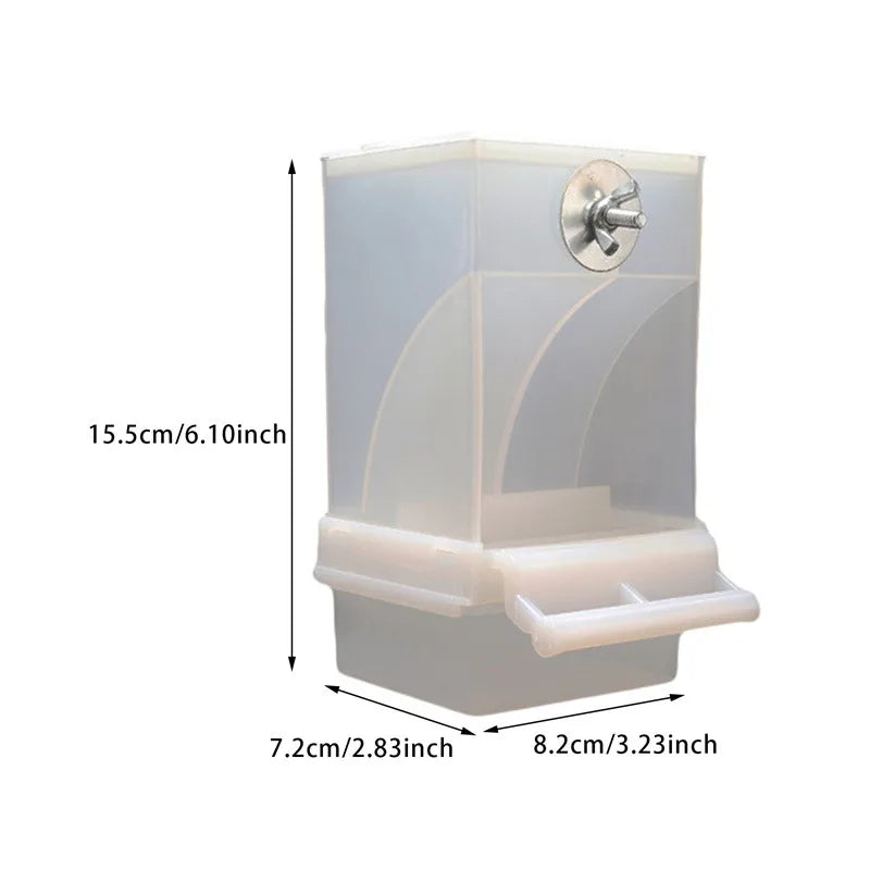 No-Spill Bird Feeder and Water Dispenser for Small to Medium Birds