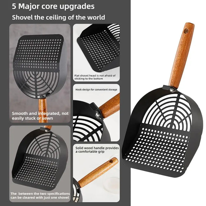 Pala de Acero para Arena con Mango Largo