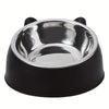 Ergonomic Elevated Cat Bowl with Inclined Stainless Steel Design